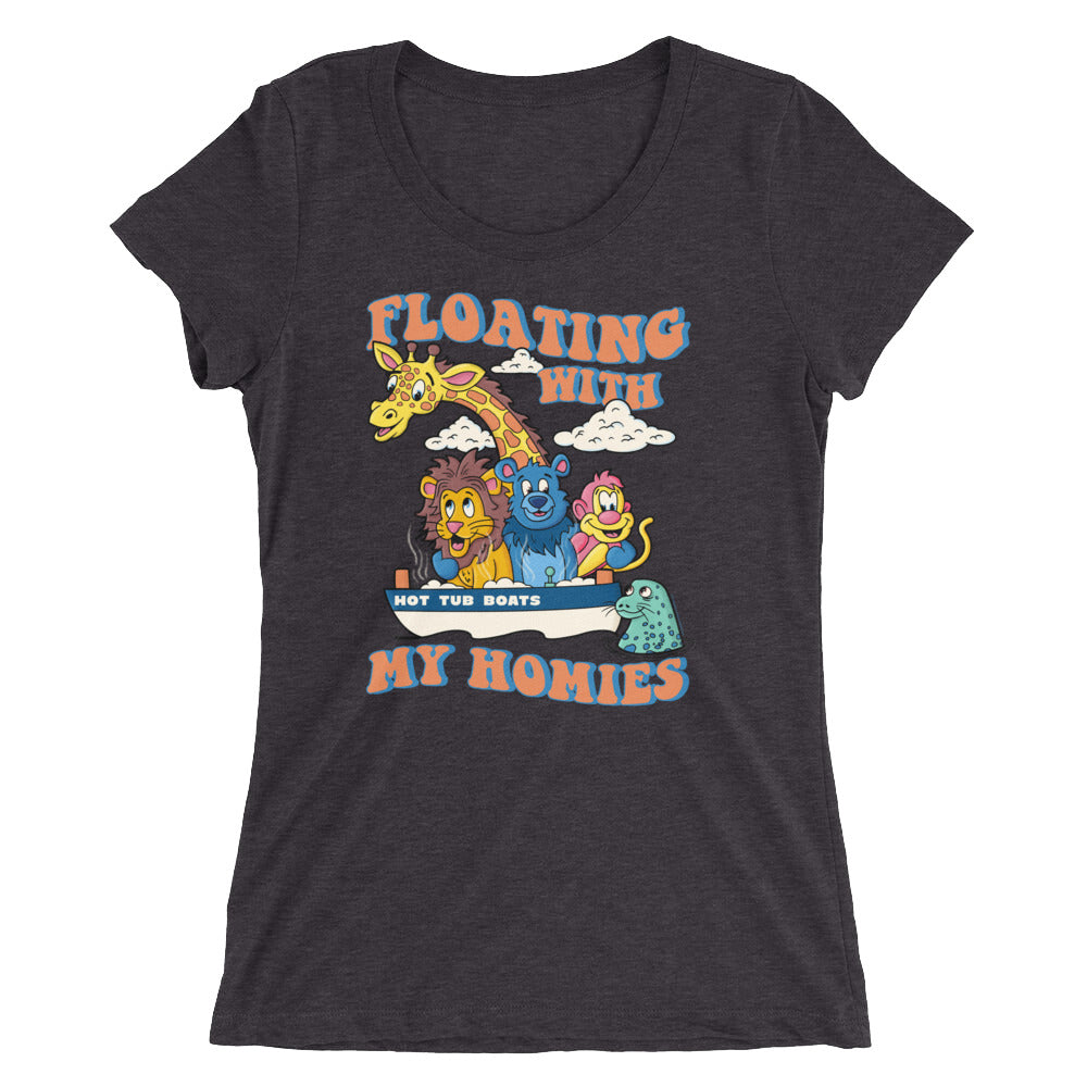 Floating With My Homies Women's Cut T-Shirt